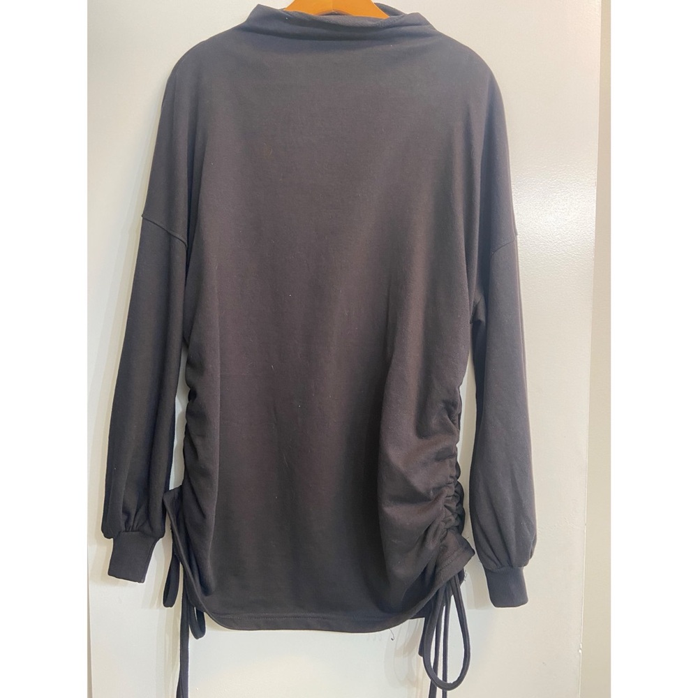 Nasty Gal Ruched Side Sweatshirt Dress - Picture 2 of 7